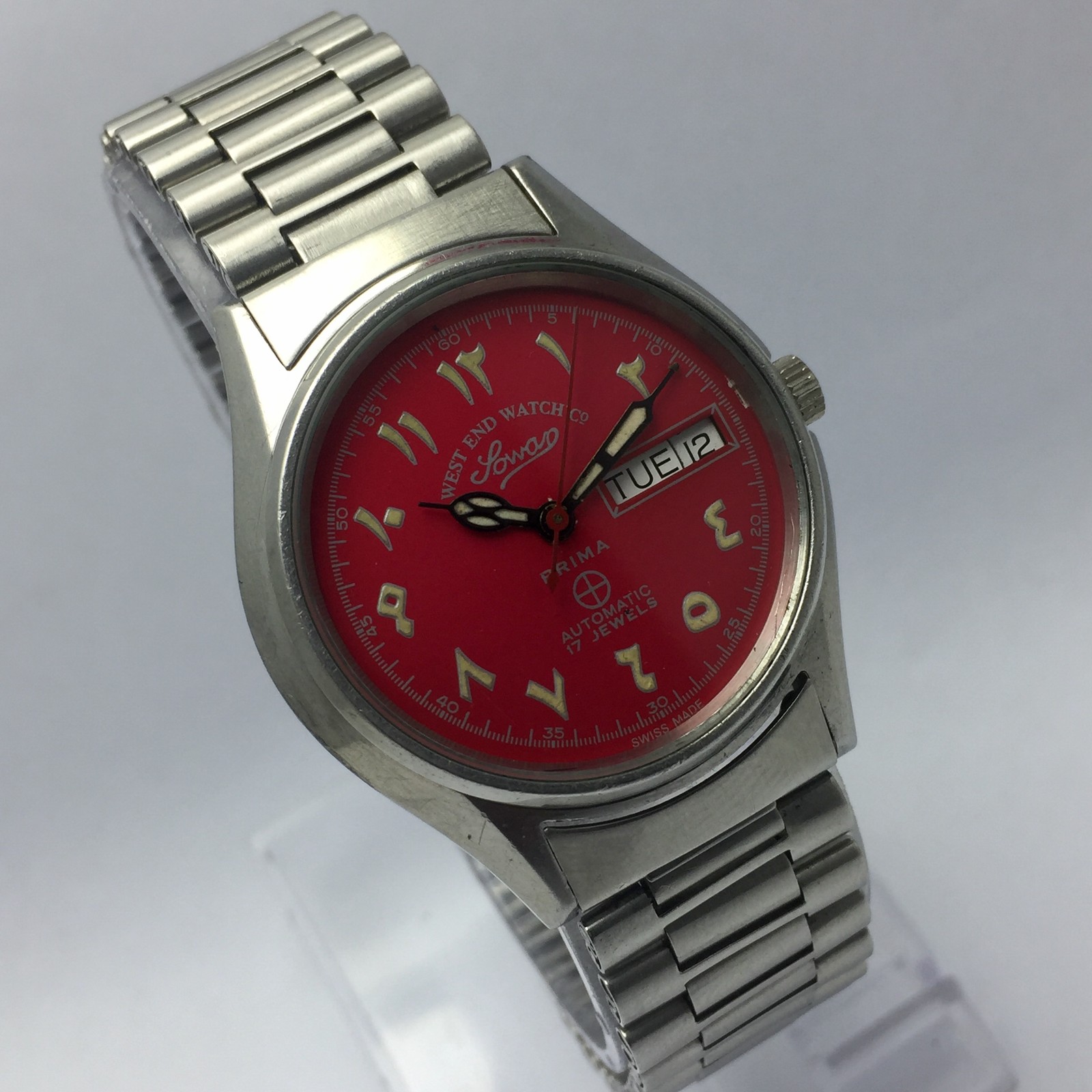 West End Watch Sowar Prima Automatic K.5969 Arabic Numerals Vintage Men’s Watch
