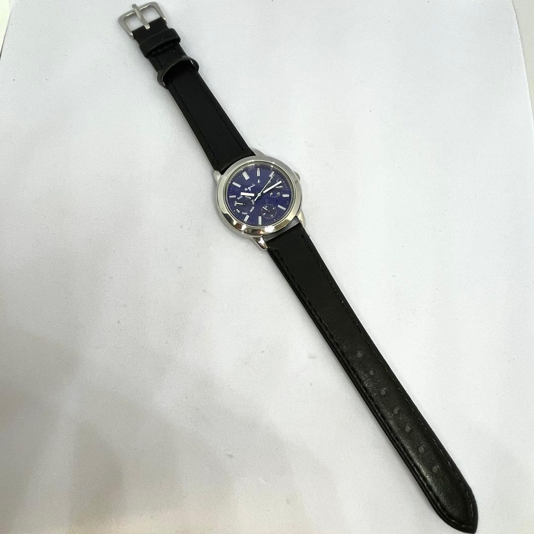 Agnes b. Blue Dial Day Date Watch—Working