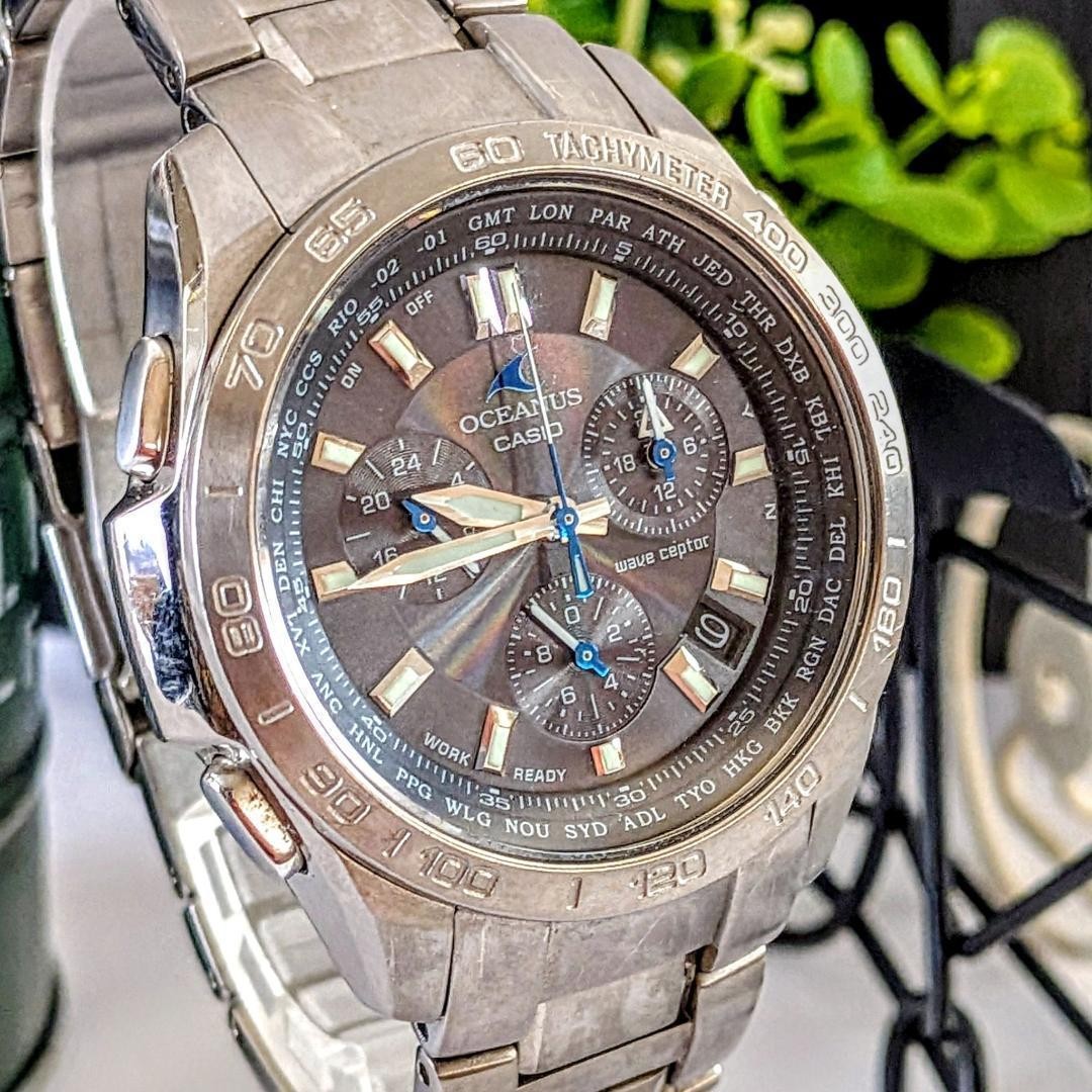 Casio Oceanus Radio-Controlled Solar Black Men’s Watch Japan 071266