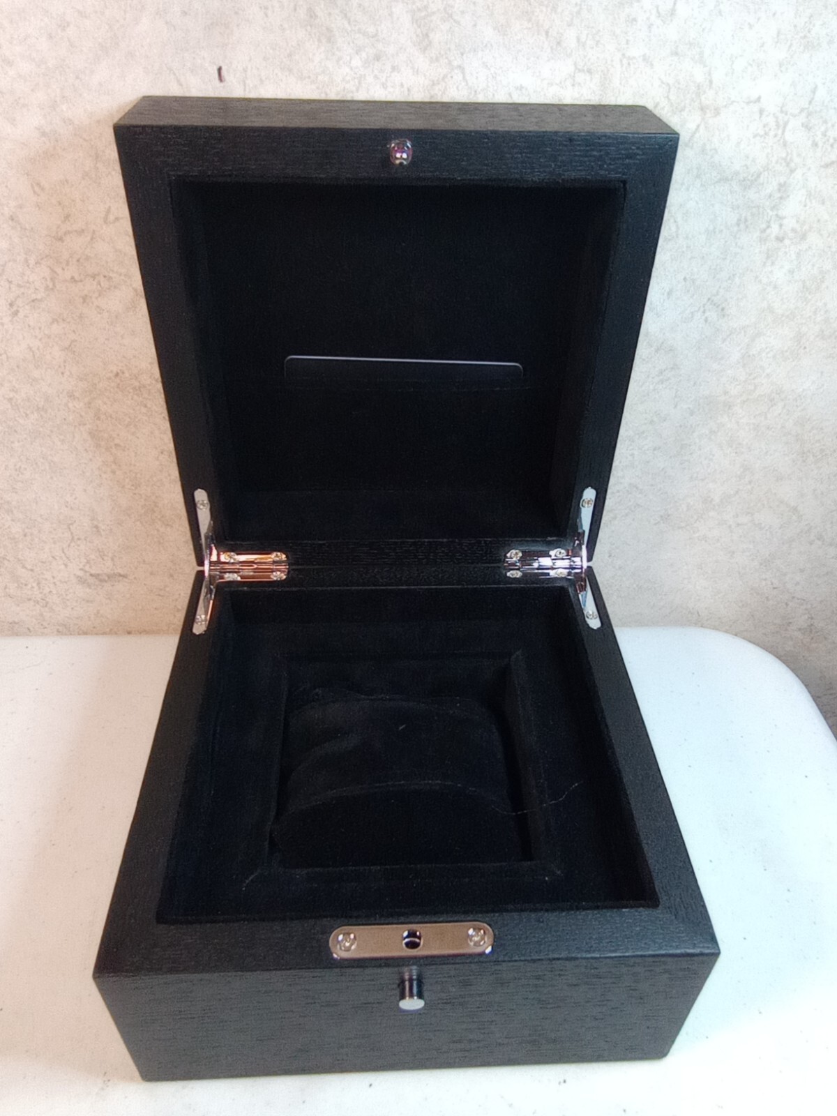 BRERA WATCH EMPTY BOX ONLY WITHOUT TAG BEAUTIFUL WOODEN BLACK BOX