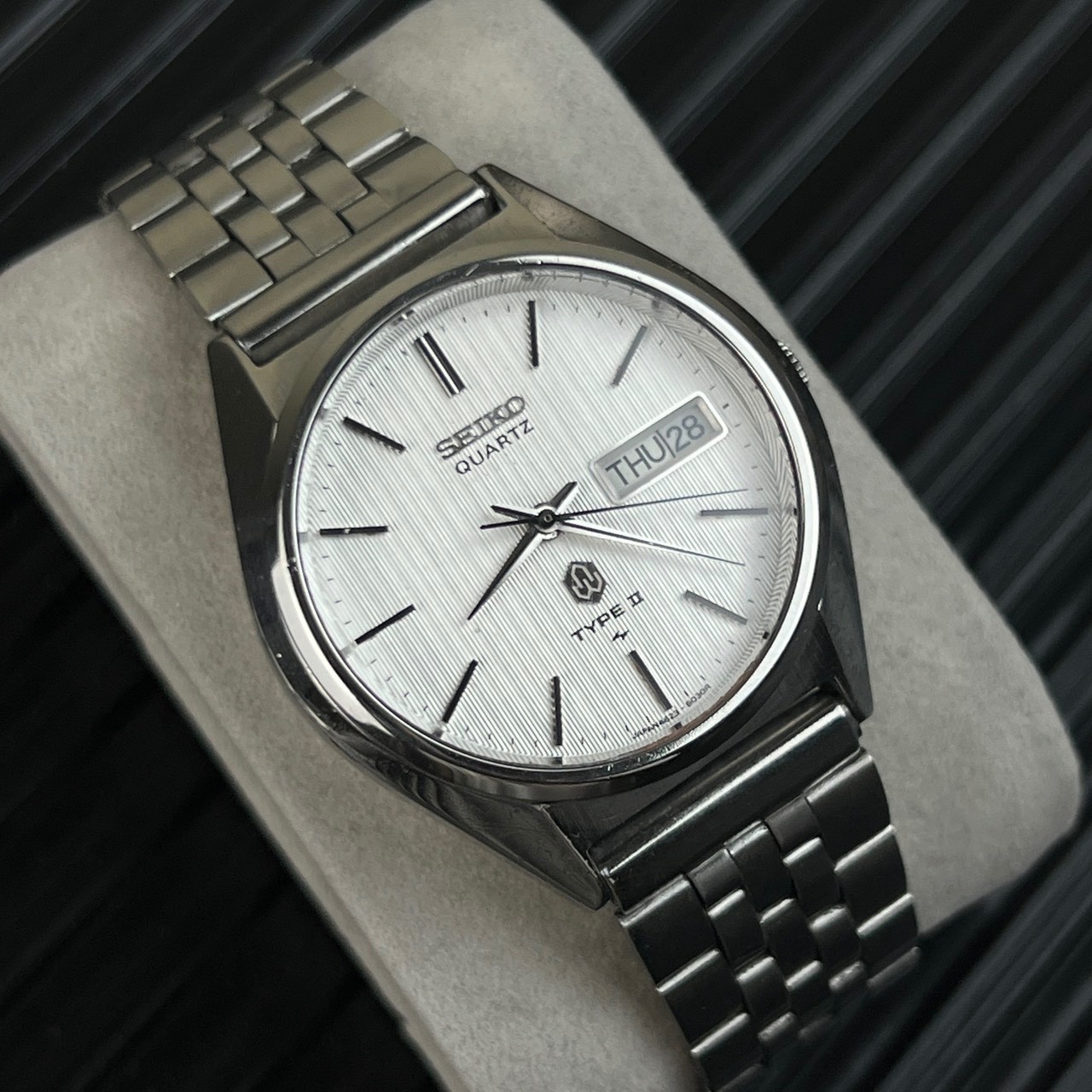 Vintage Seiko Type II Pinstripe Dial Circa 1970 s’ Ref.4623-8020 Quartz Movement