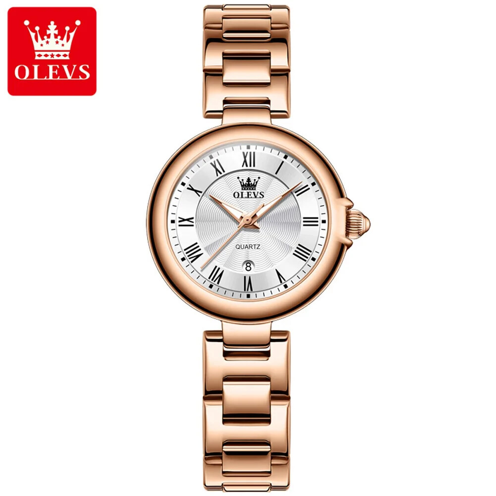 OLEVS Women’s Quartz Watch 30M Waterproof Luminous Roman Numerals Dial Watch