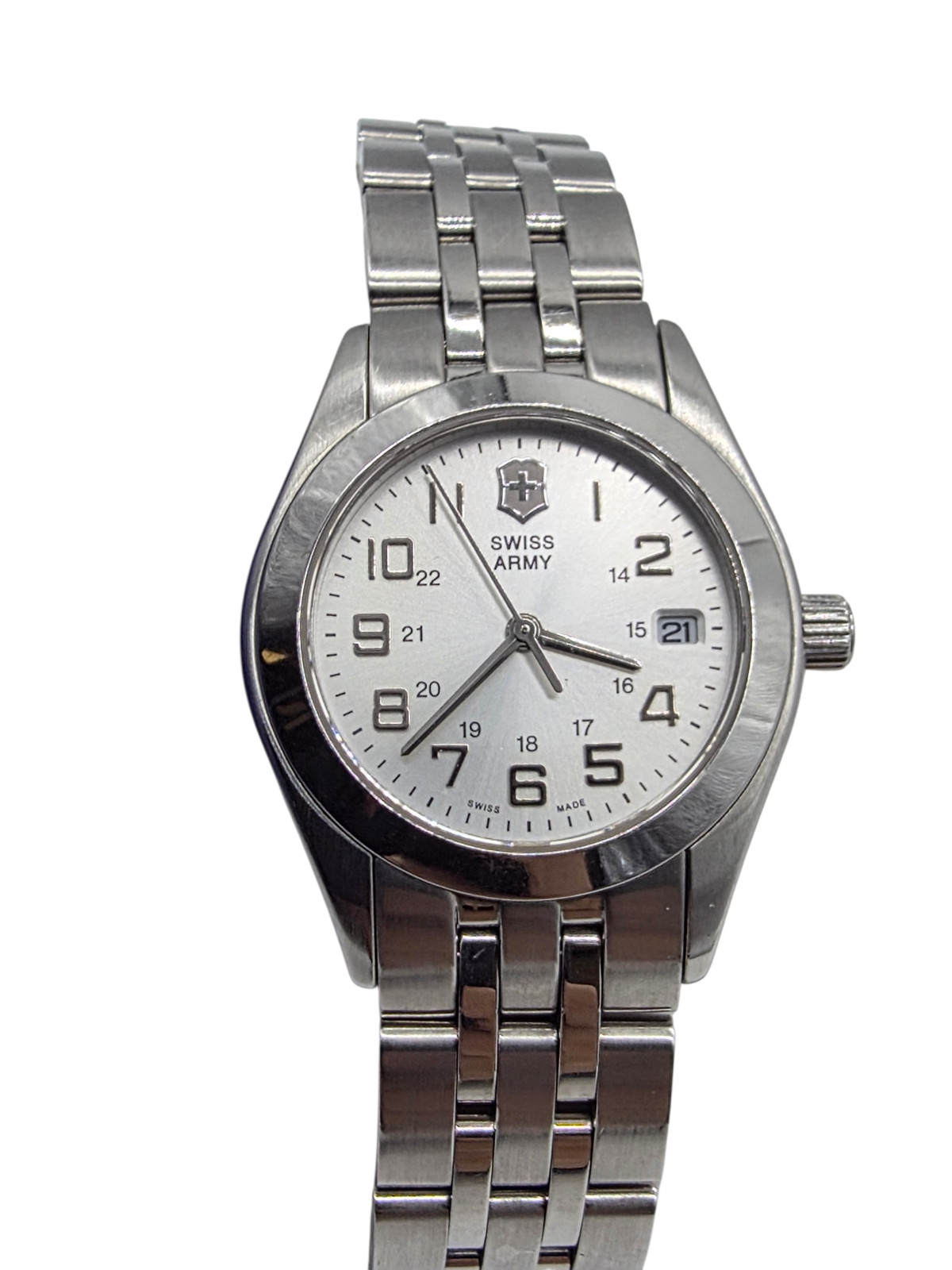 Victorinox Swiss Army Alliance Ladies 241045 Silver Dial Date Quartz Watch