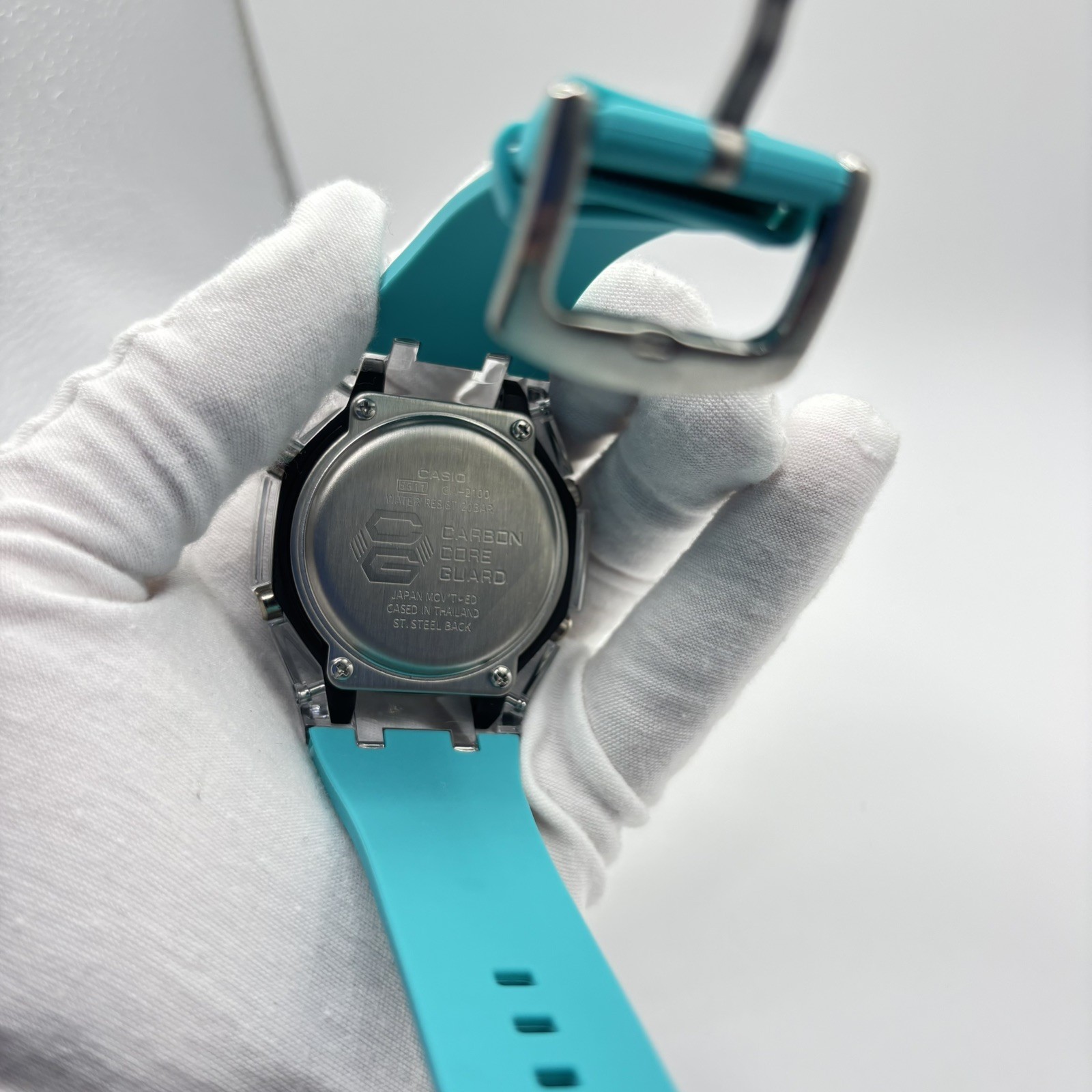 Customized Casio G-SHOCK “CasiOak Tiffany” Blue Pool DIAL GA-2100-1A FREE SHIP