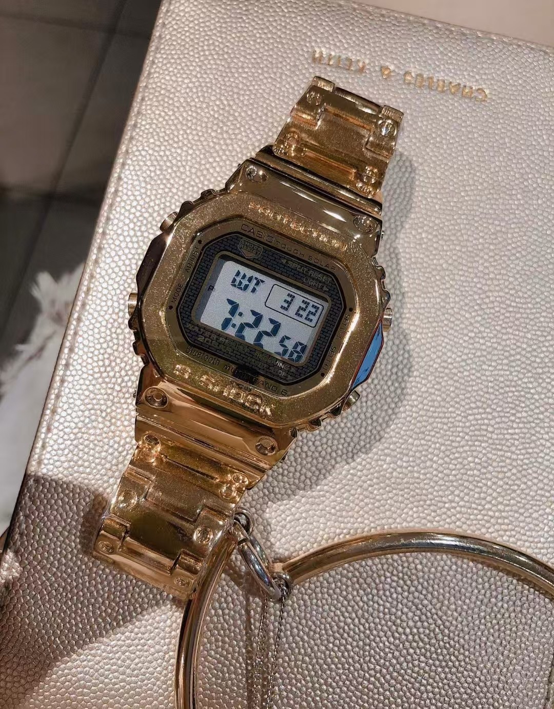 Casio golden small square