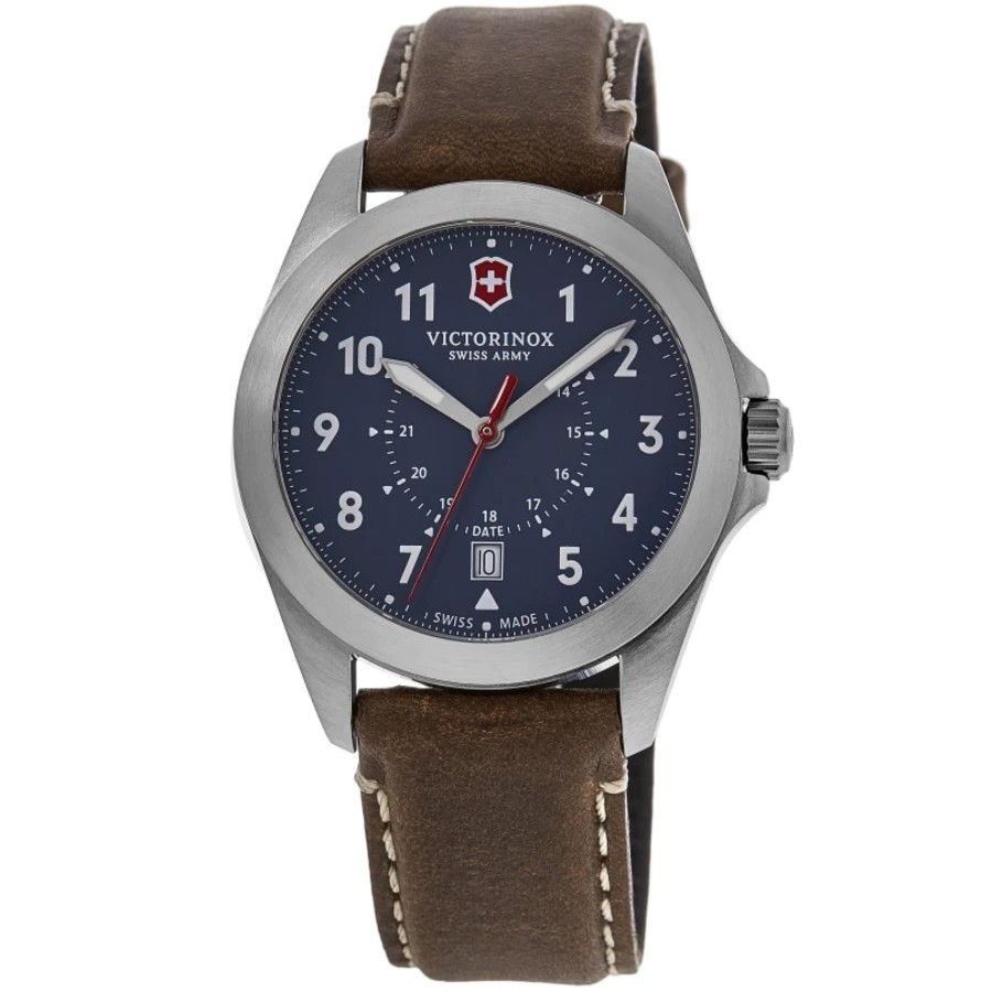 Victorinox Swiss Army Heritage Quartz Blue Dial Brown Men’s Watch 241964