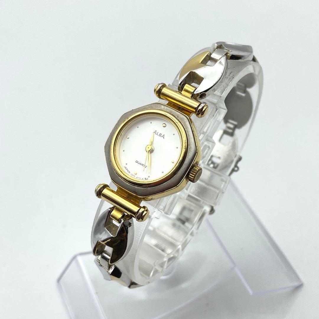 SEIKO ALBA Women’s Watch 19.8mm New Battery V233-0470 From Japan