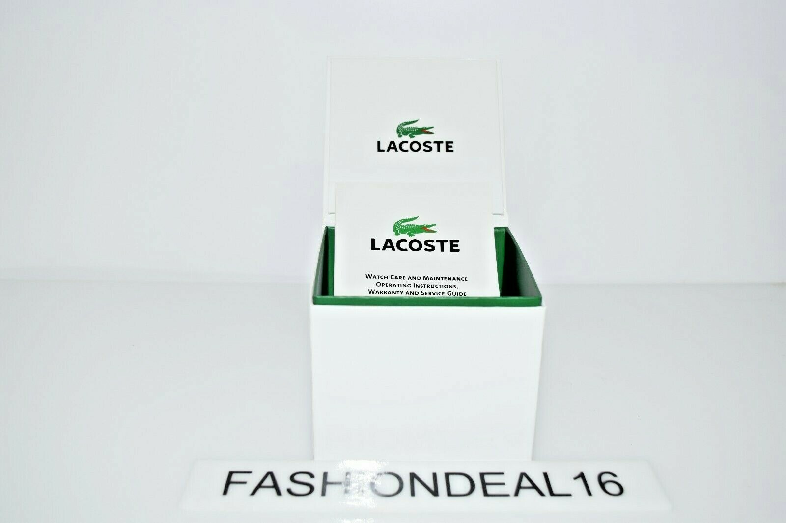 New Lacoste Goa Authentic Blue Red Multicolor 2020073 $95 Watch