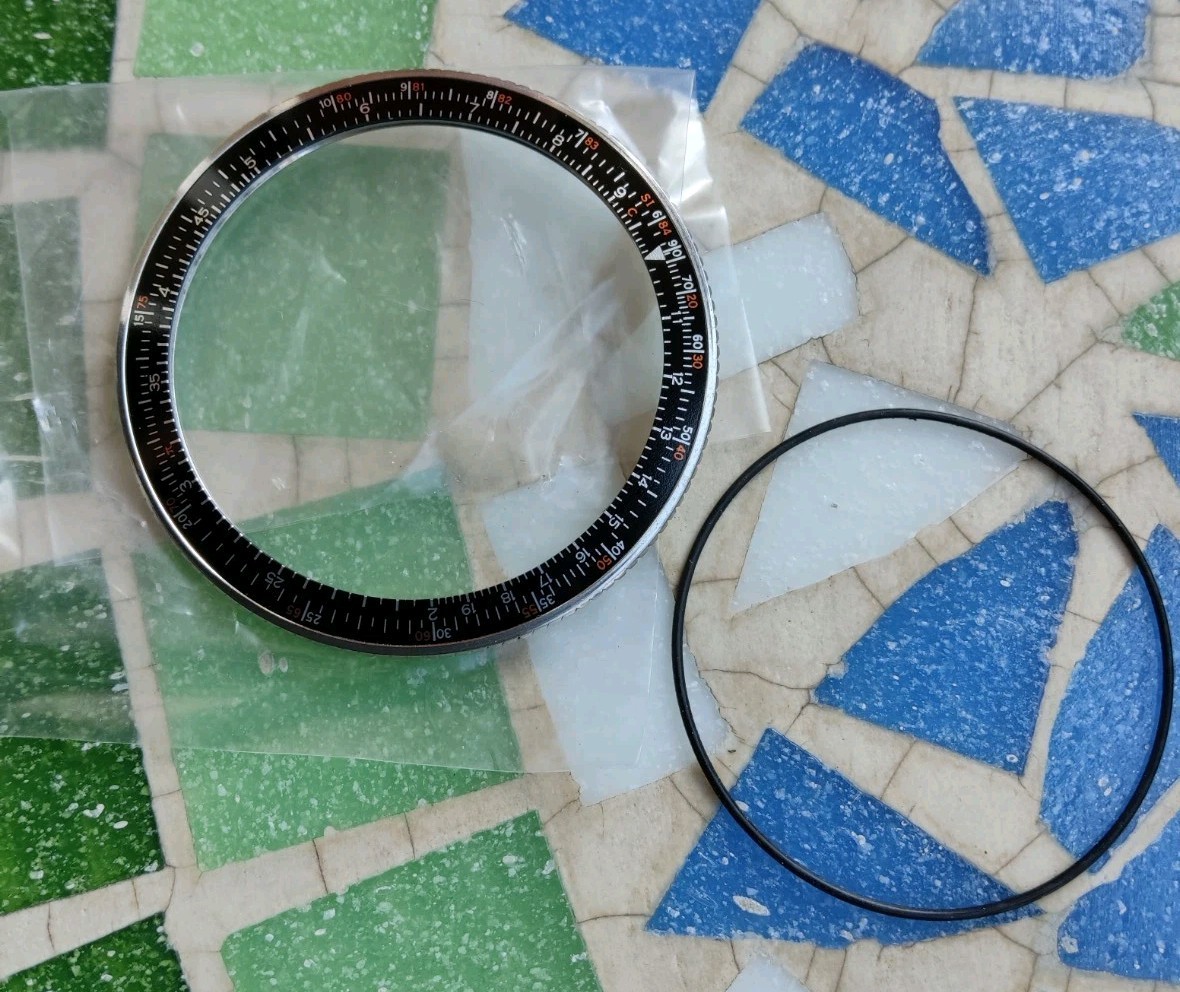 Vintage Watch Seiko 6138-7000 Slide Rule Calculator Part 8601970 Nos