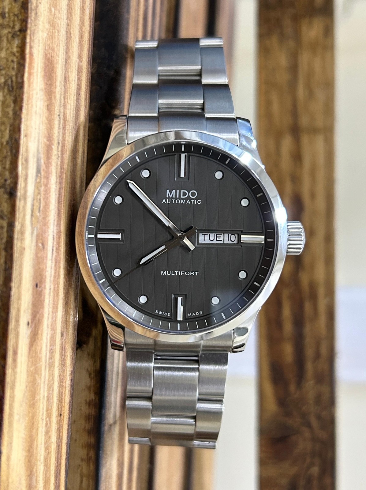 Mido Multifort Dark Gray Dial Automatic Swiss Men’s Watch, Cal-2846 ,25 Jewels