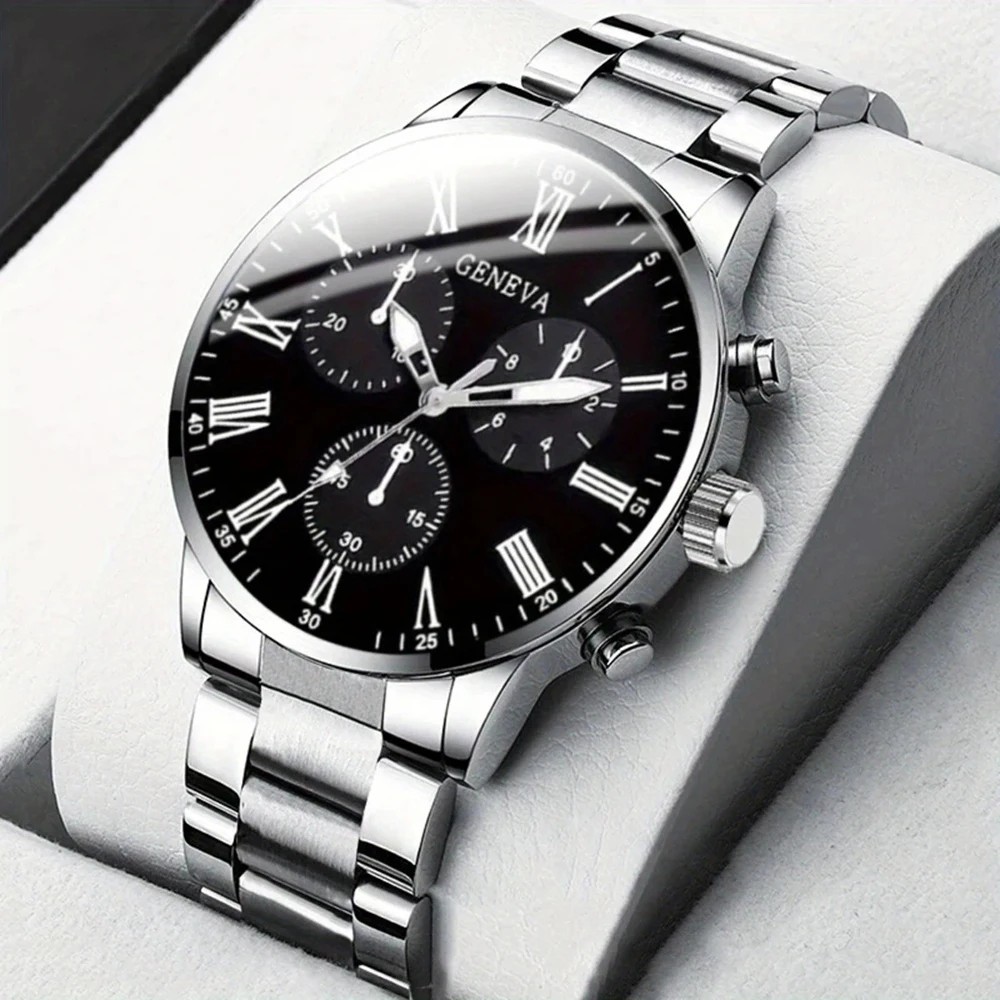 Waterproof Men Watch Stainless Steel Quartz Luminous Classic Business Wristwatch