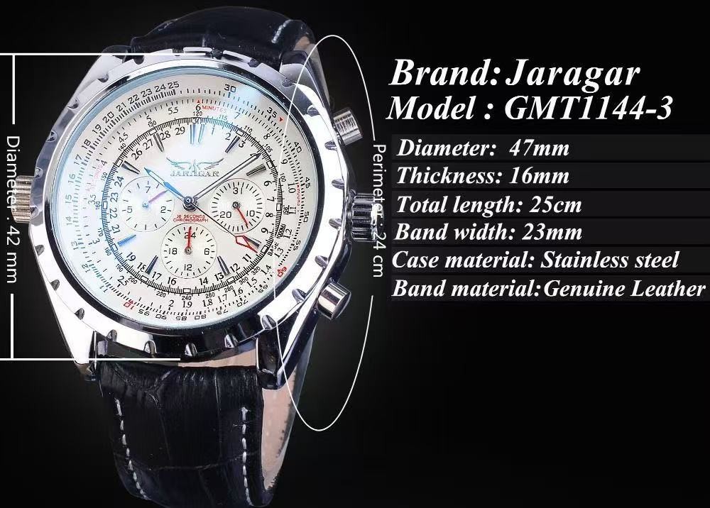 luxury Pilot/Aviator Mens Automatic Mechanical Watch Alloy Self-winding Gift