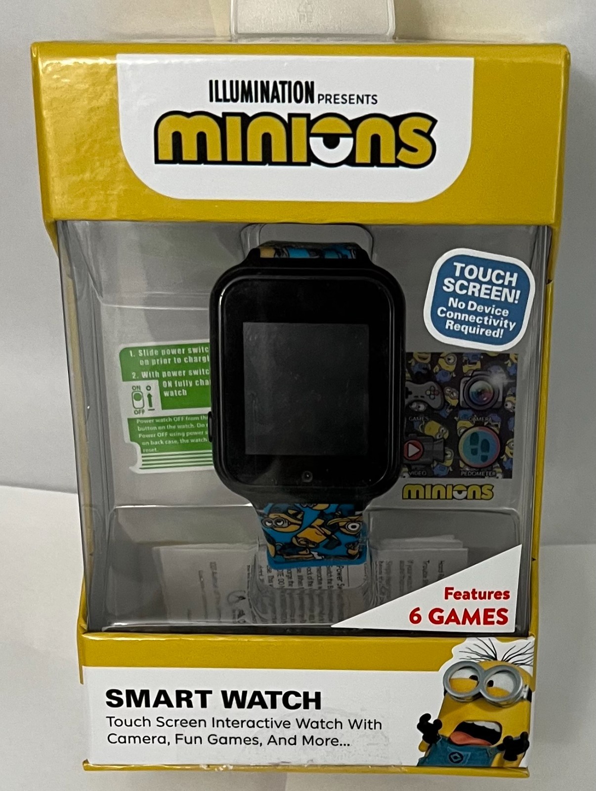 Despicable Me Minions Kid Smartwatch Camera Video Blue/Yellow Boys Interactive F