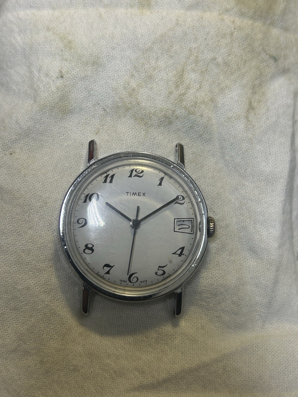 VTG TIMEX WRIST WATCH 34.6mm 18.7mm LUG 16556 10578 FOR REPAIR (B3G)