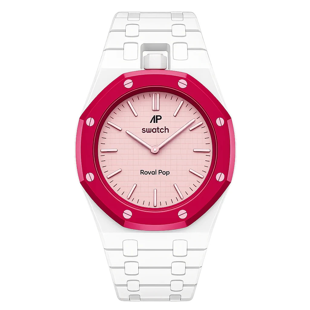 Custom Vertical Link Wrist Strap Presale Swatch x AP Royal Pop – IN PRODUCTION