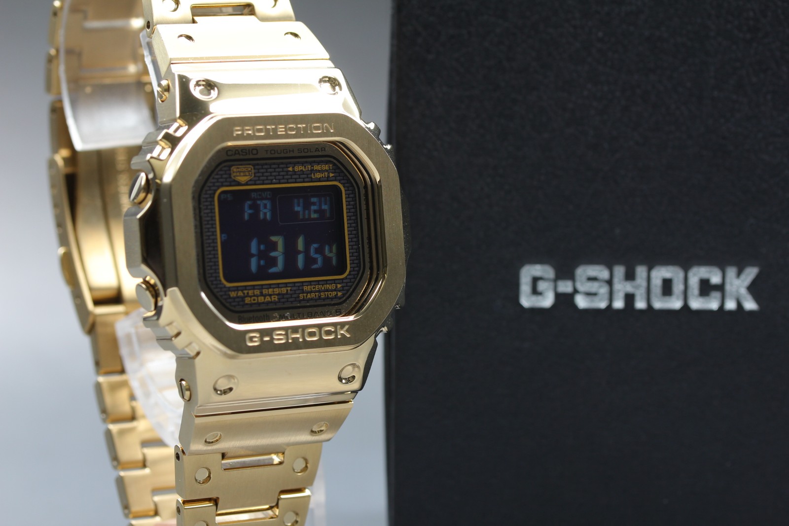 [MINT Box Paper] CASIO G-SHOCK FULLMETAL GMW-B5000GD-9JF Gold Solar Men’s Watch
