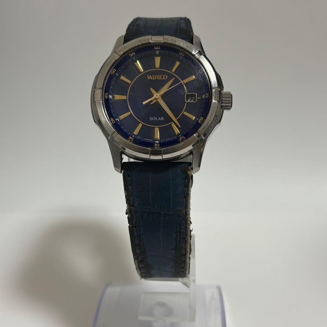 WIRED Solar Quartz Date Indicator Men’s Wristwatch Used