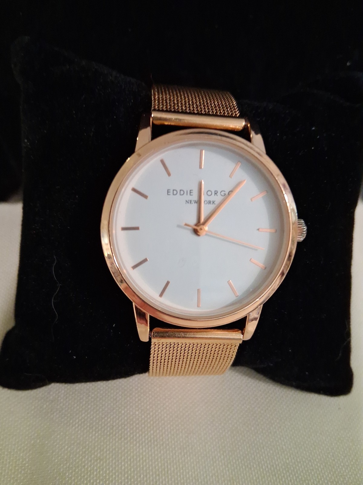 Eddie Borgo Women’s Watch In Goldtoned Metal & Mesh Strap,Quartz Analog Movement