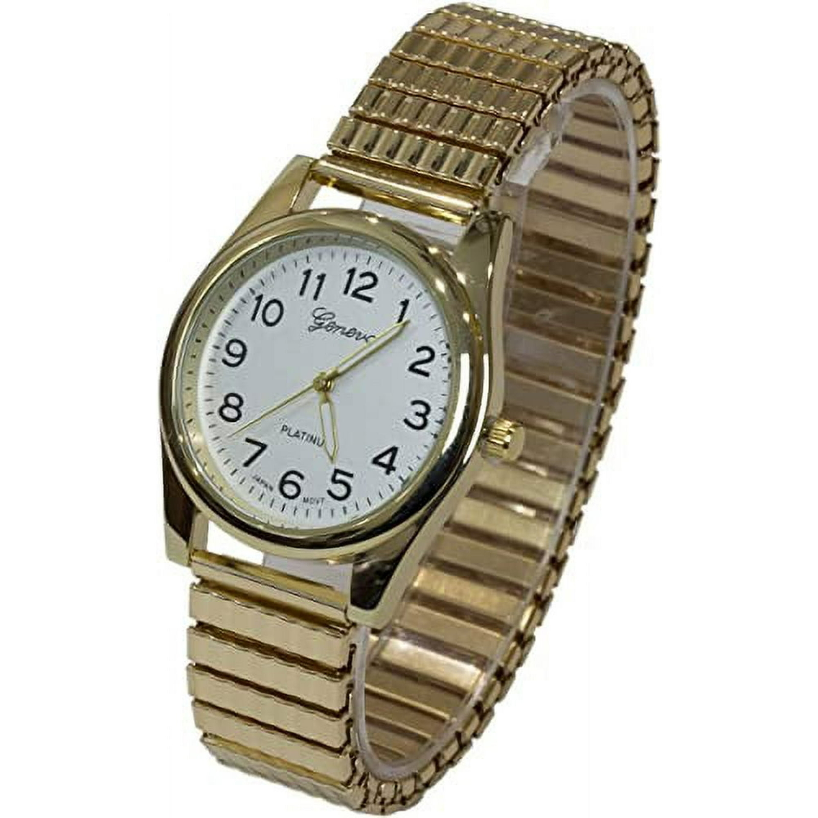 Blekon Womens 36MM Stretch Watch Large Clear Number Dial Japanese Movement
