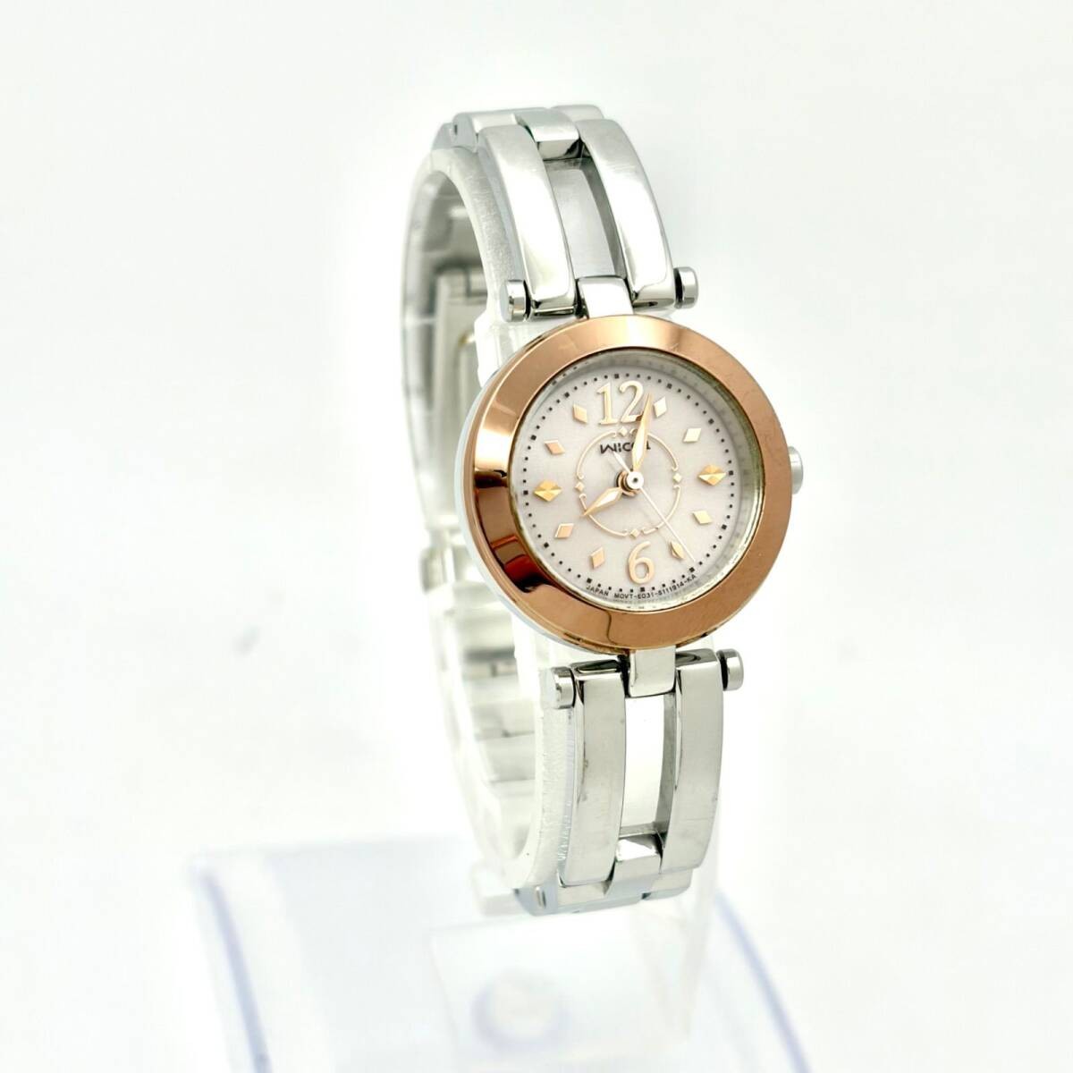 Working CITIZEN Wicca Solar Ladies Watch Pink Gold E031 S076951 461020299