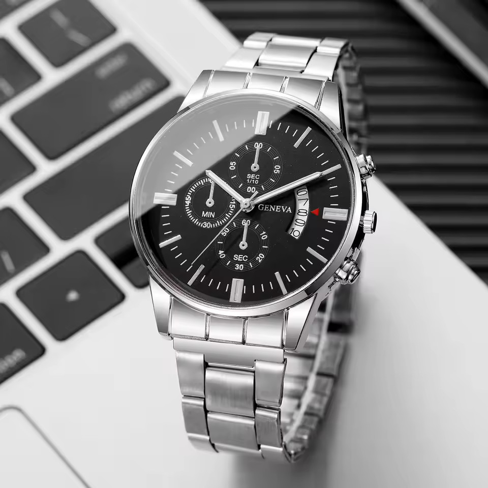 Waterproof Men Watch Stainless Steel Quartz Luminous Classic Business Wristwatch