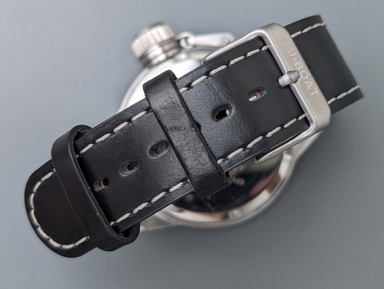 U-BOAT Left Hook B45-08 Brown Dial Quartz Men’s Watch Vintage 45mm