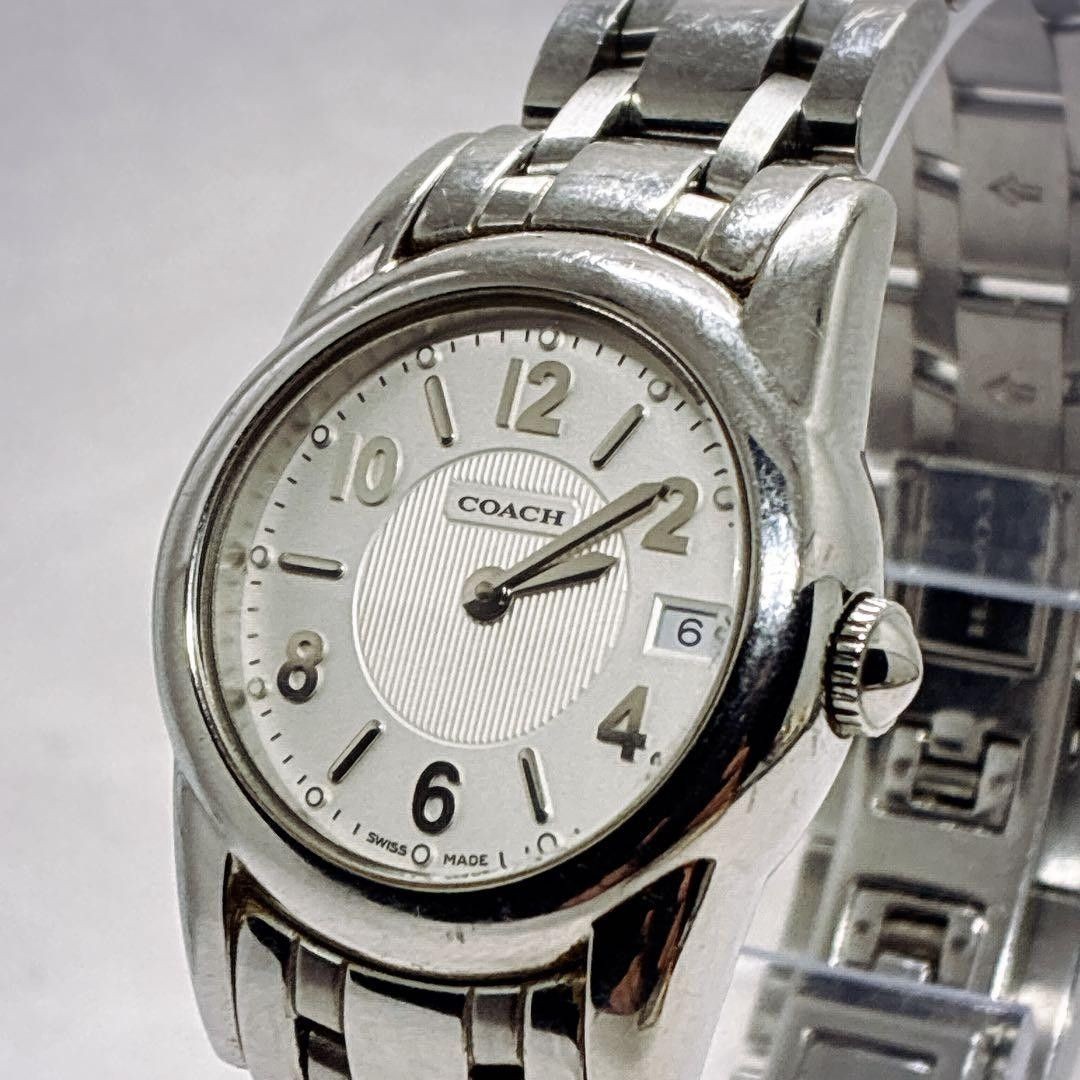 New Battery Installed COACH Watch 0257 White Date