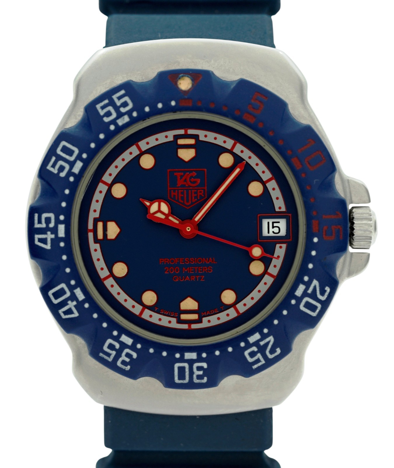 Tag Heuer 35mm Formula 1 Blue/ Red/ Silver Swiss Quartz SS Watch! Ref: WA1210!