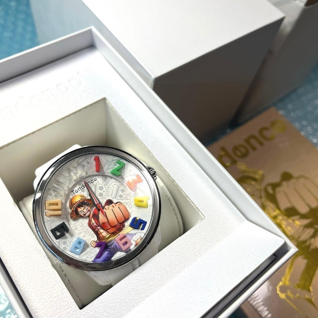 Tendence x One Piece Luffy Collaboration Watch Silver Unisex Mint Dead battery