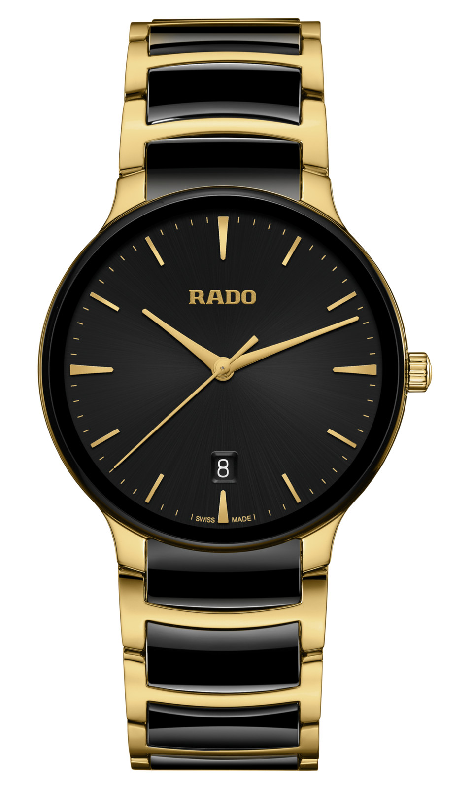 New Rado Centrix Stainless Steel Black Dial Men’s Watch R30022152