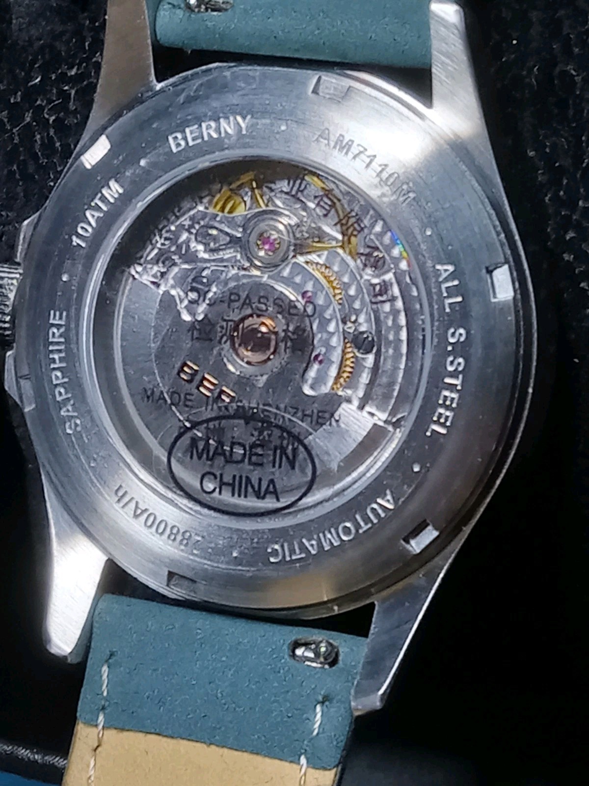 AM7110VM High Beat ST2130 Sapphire SS Super-LumiNova Green Fume Dial Pilot Watch