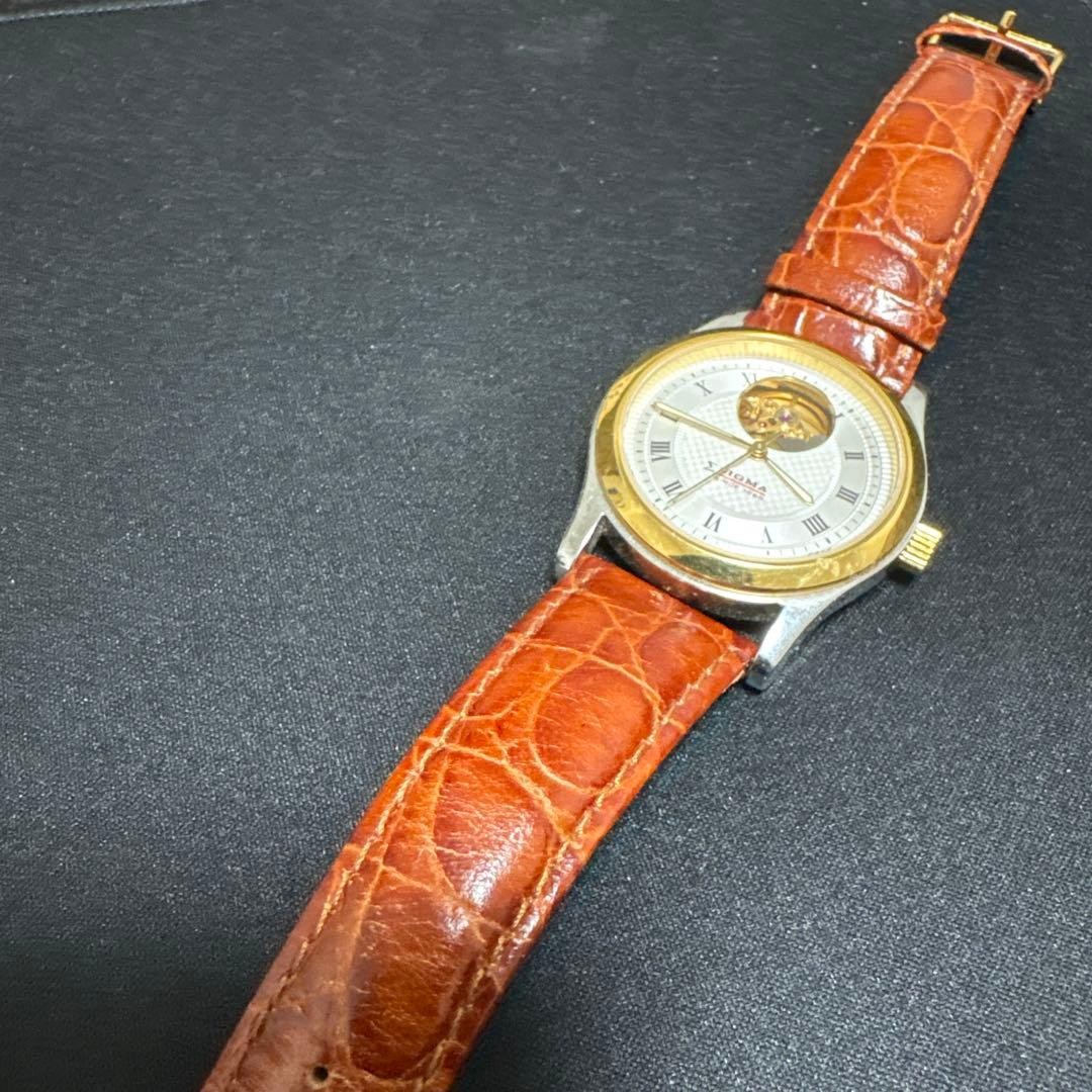 Sigma 1865 Open Heart Automatic Watch Skeleton Back from Japan