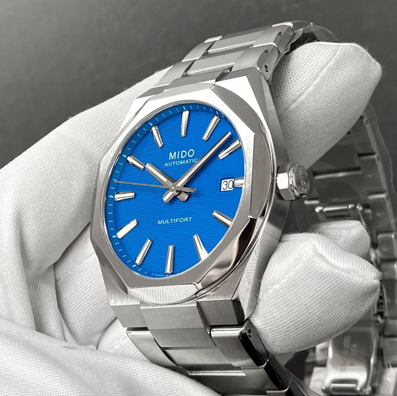 Mido Men Multifort 8 One Crown Auto 40mm Turquoise Dial Watch M055.507.11.041.00