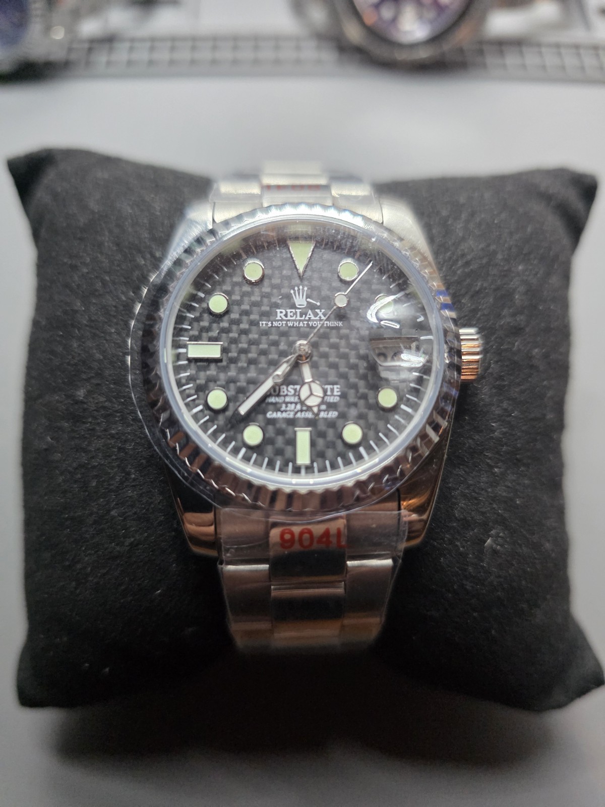 Relax Carbon Fiber Dial 37mm Automatic Watch – TMI NH35 – Custom Built