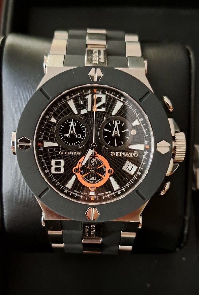 Renato Wilde Beast Swiss ETA G10.211, Rubber Integration Men’s Watch 