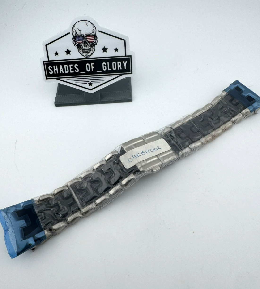 OAKLEY 12 GAUGE BRACELET WATCH BAND BRUSHED STAINLESS STEEL BLACK AUTHENTIC RARE