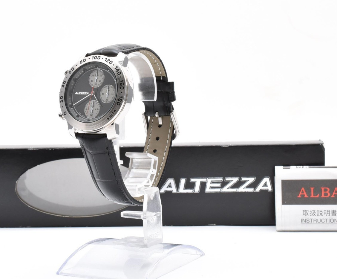 【Box】SEIKO ALBA Netz TOYOTA ALTEZZA V655-6100 Vintage Quartz Men’s 38mm #139