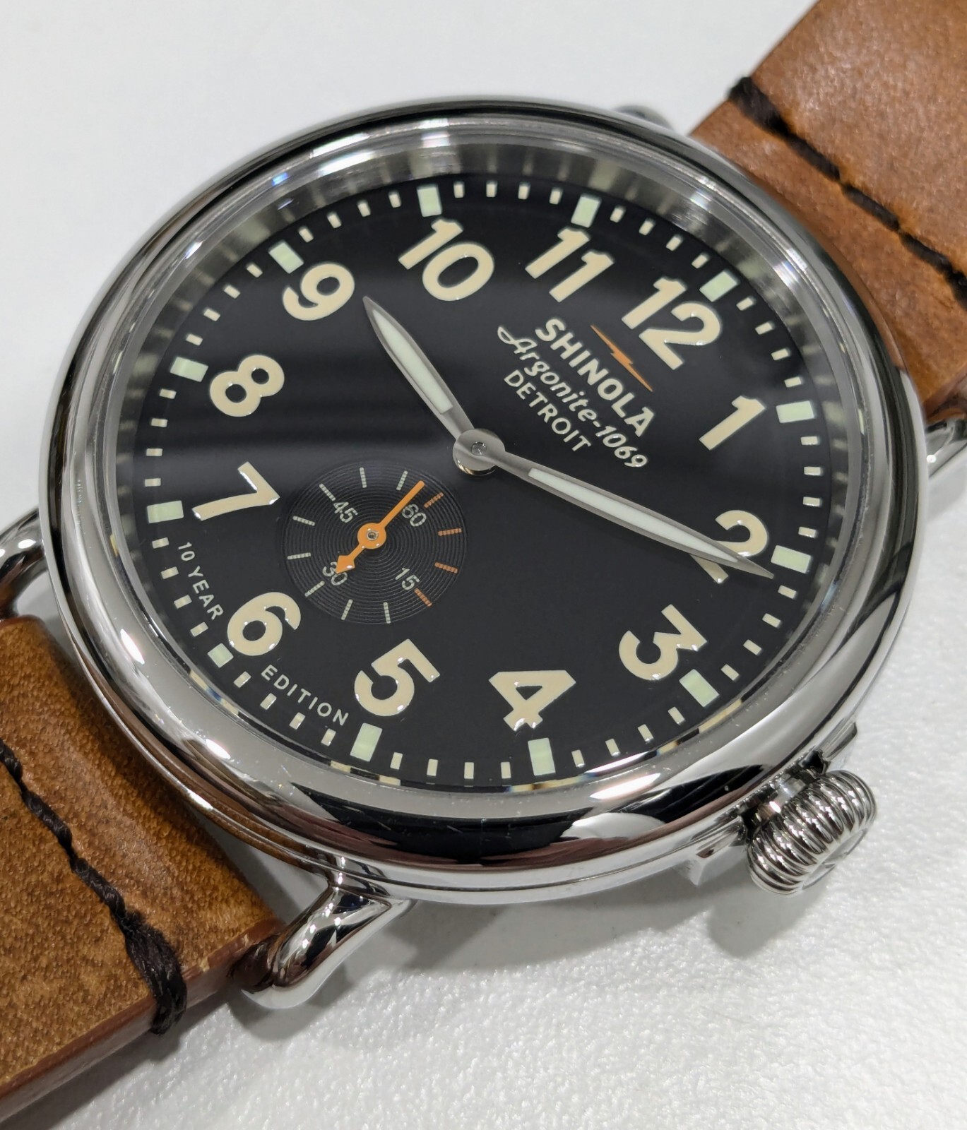 Shinola Runwell Limited Edition 10 year 41mm Watch