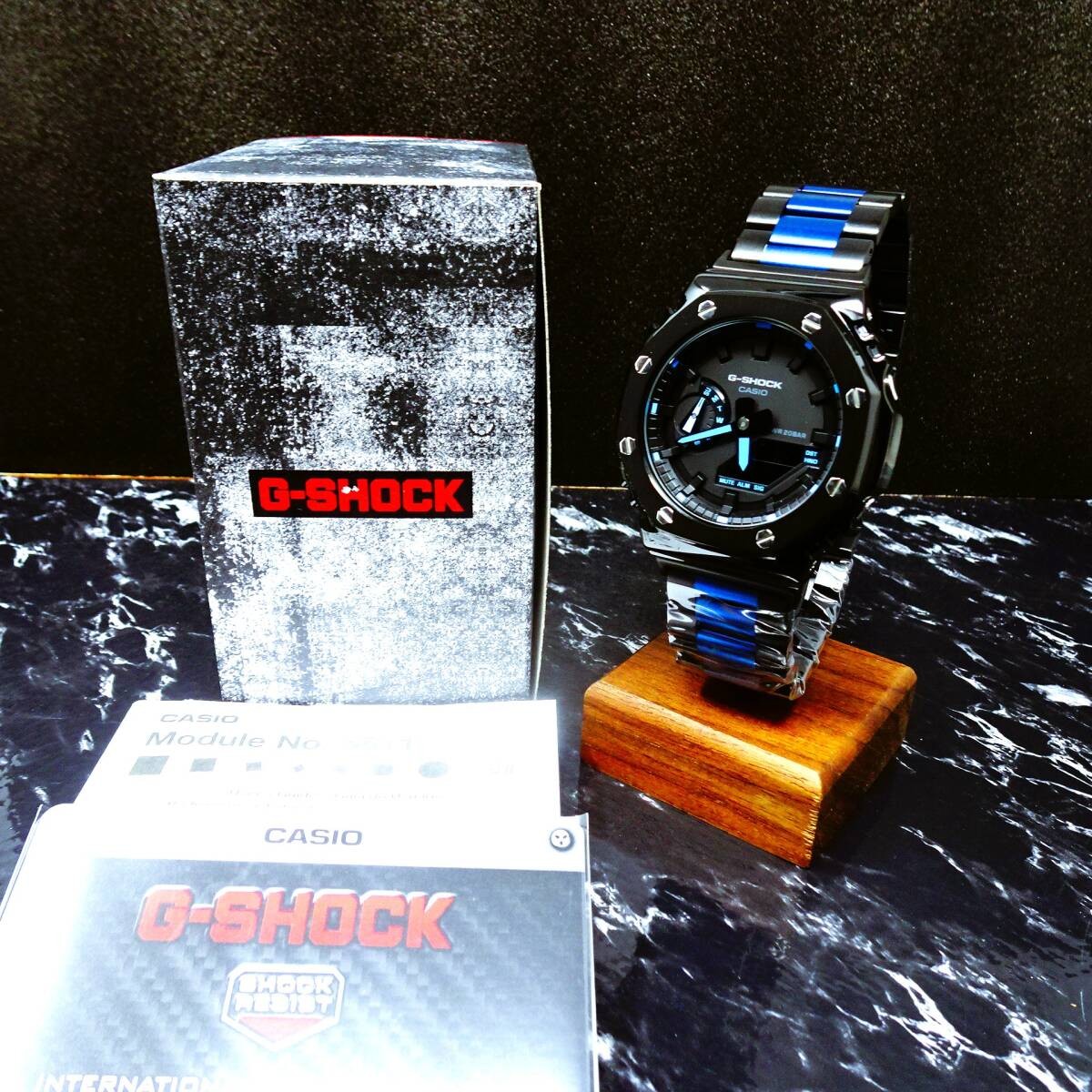 〓New〓〓mod Casioak〓〓G-Shock Custom〓〓GA2100 with body〓Stainless steel black
