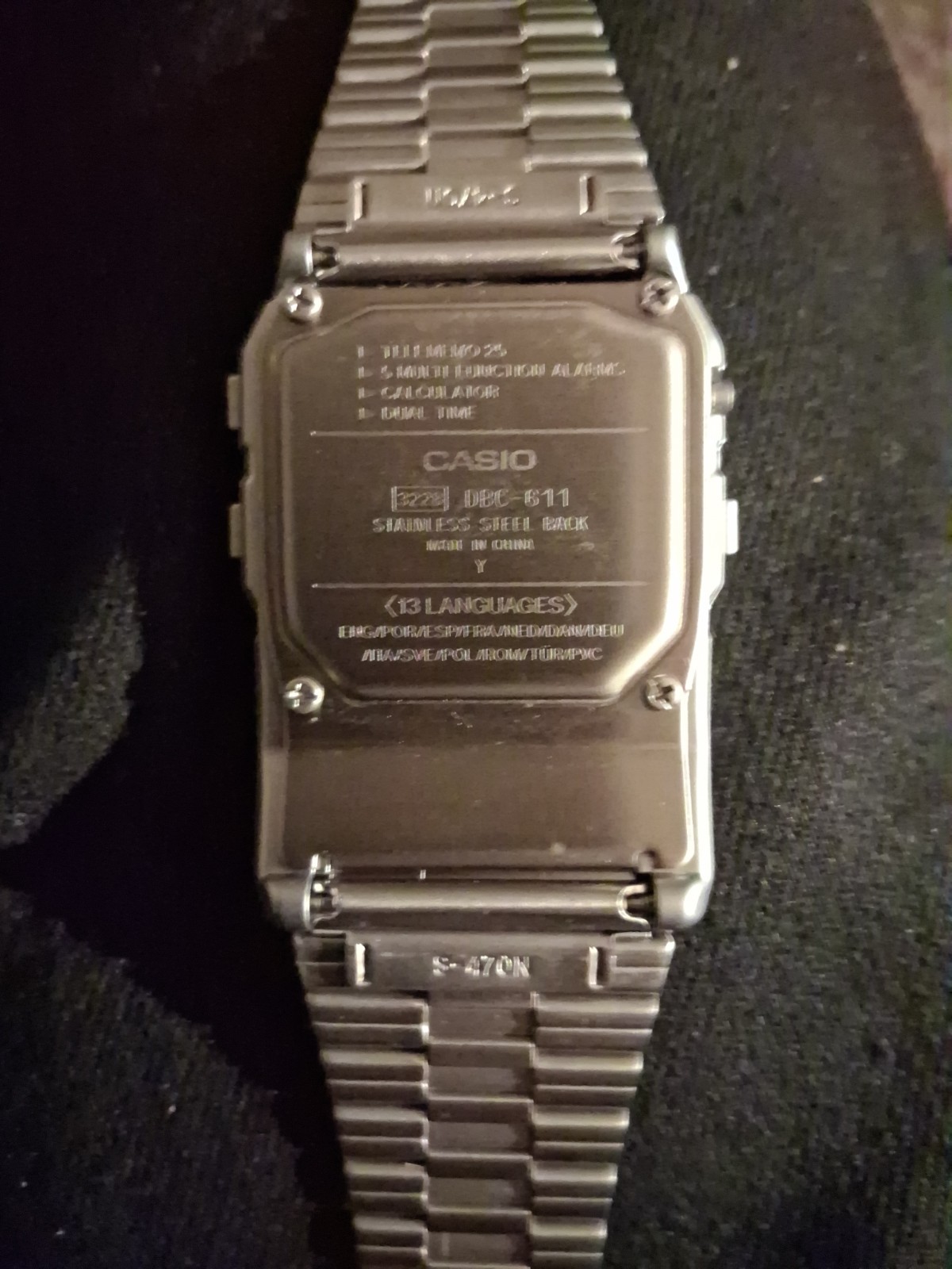 Casio DBC-611-1DF Databank Calculator Watch