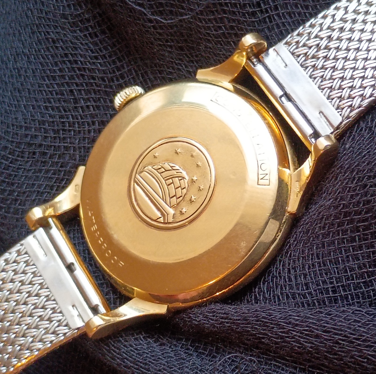 DELUXE 18k Solid Gold OMEGA Constellation Bracelet Automatic Vintage Mens Watch