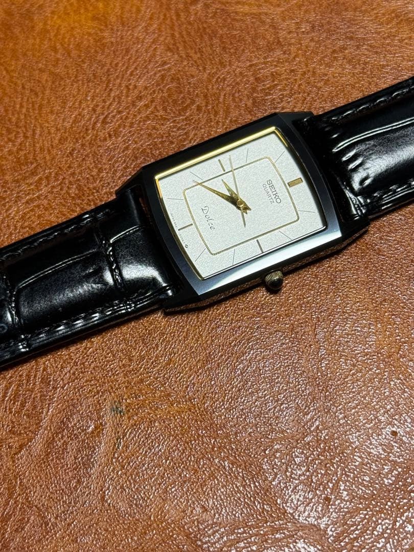 SEIKO Dolce 9521-5200 Ceramic Rectangular Quartz Watch
