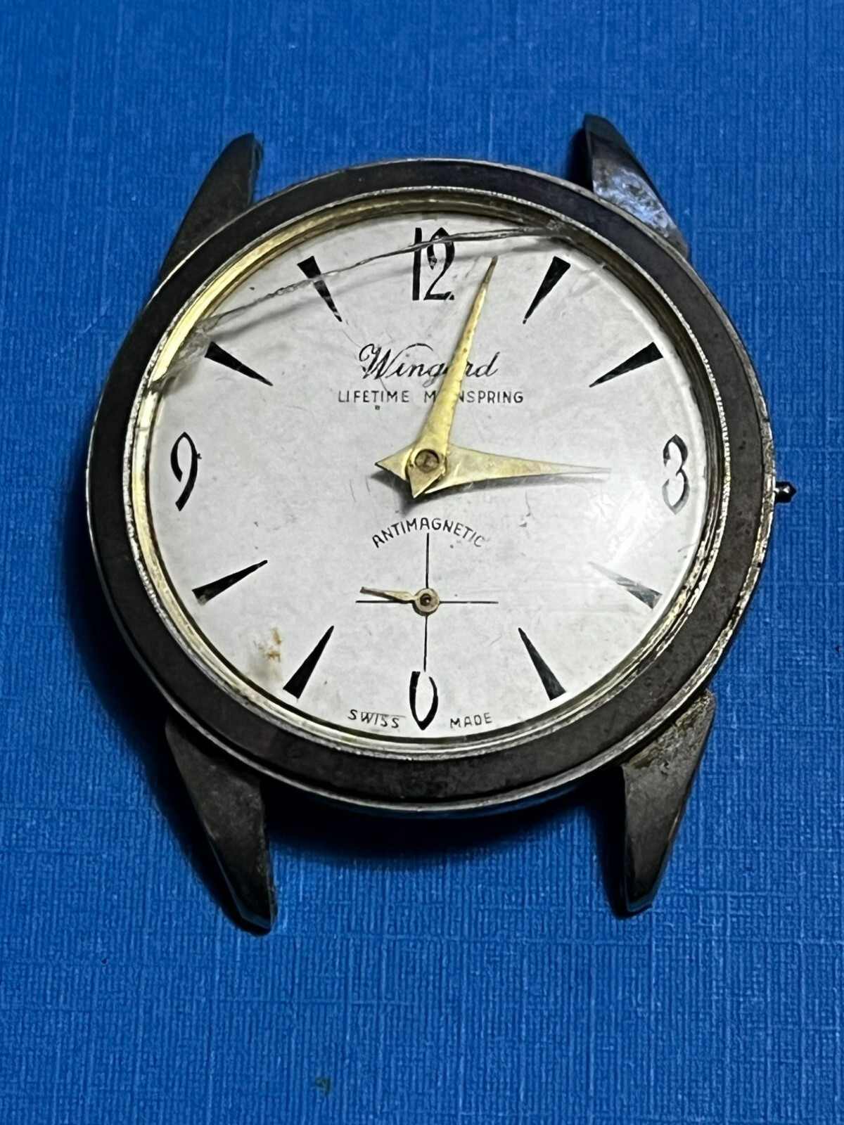 Wingard Electra Art Deco Swiss Made Antimagnetic Lifetime Mainspring Diamond Wat