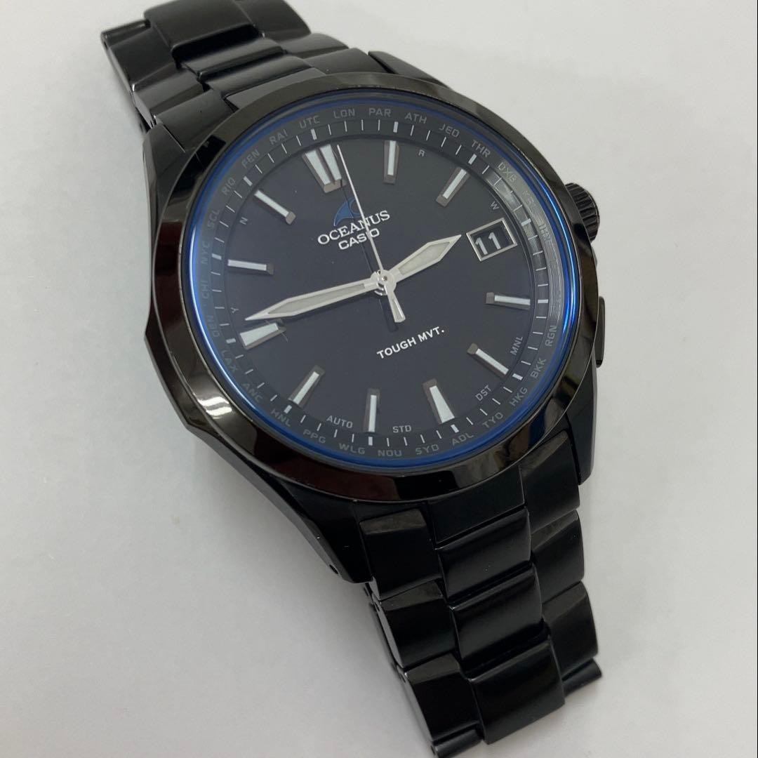 [NEAR MINT] Casio Oceanus OCW-S100B-1AJF Tough Solar Titanium Black Dial Men’s