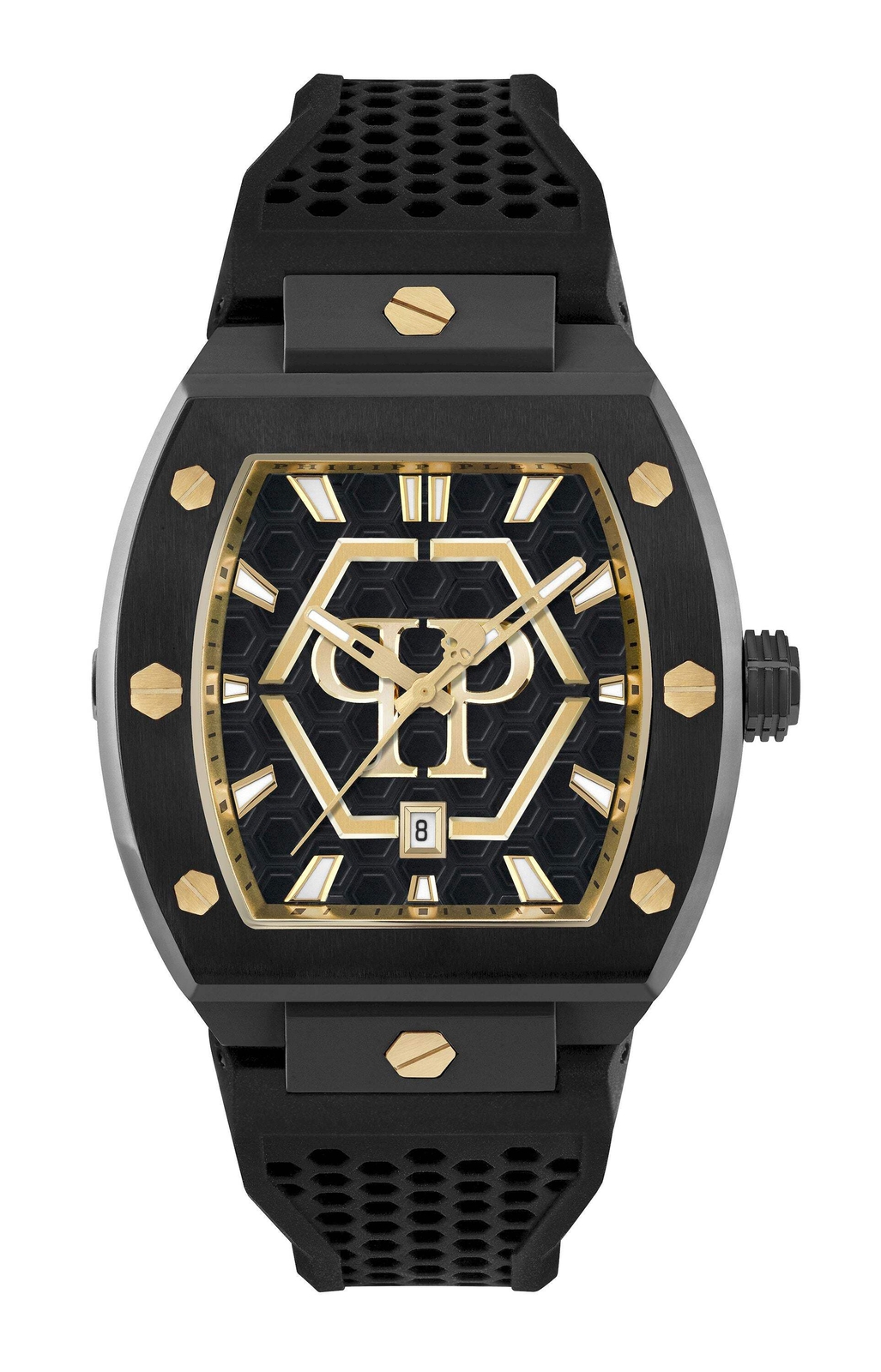Philipp Plein THE HEXAGON PHANTOM 44MM Stainless Steel 44mm Quartz Wristwatch 76