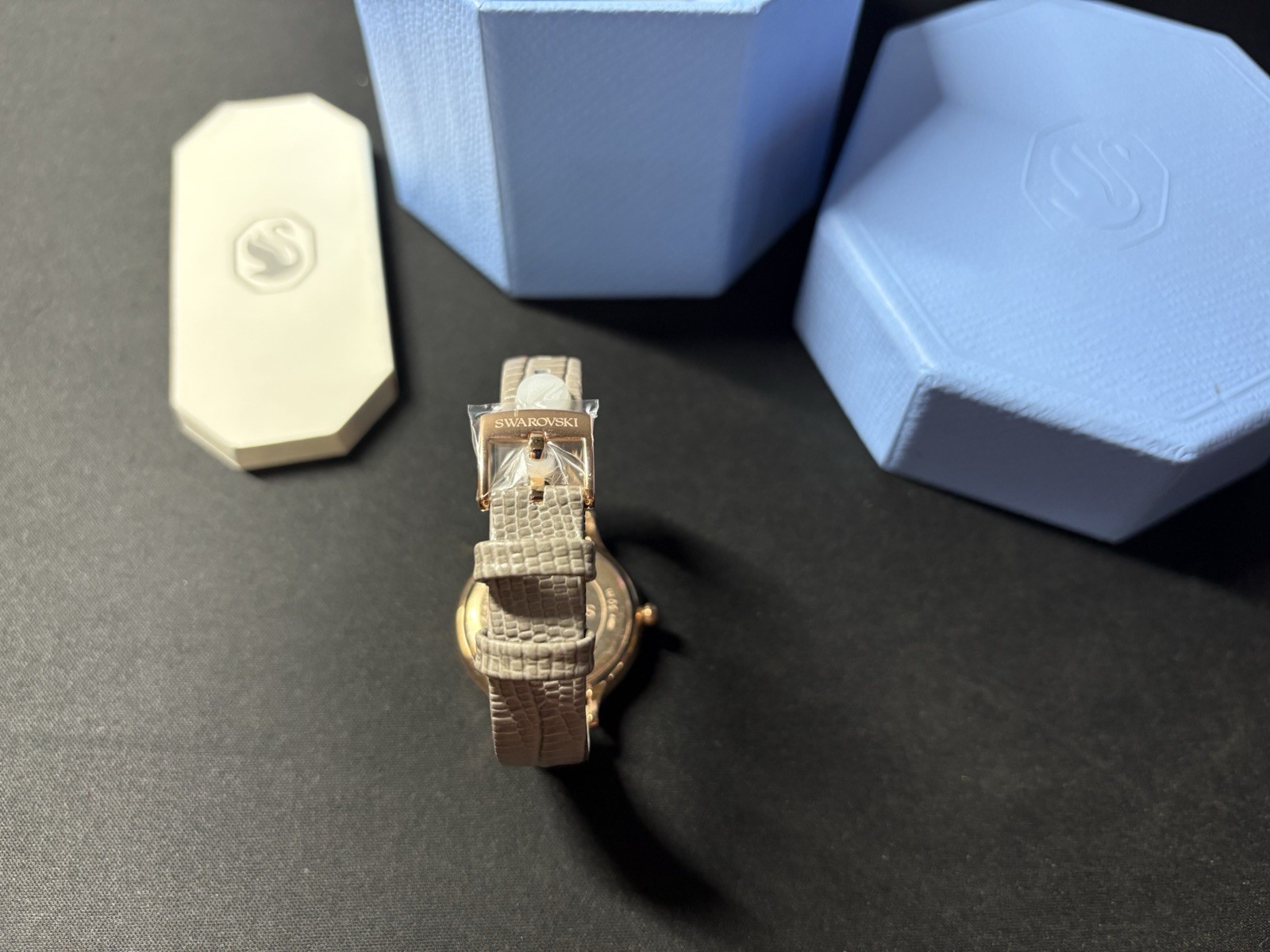 Swarovski – Octea Nova Watch Swiss Made Beige Leather – Rose Gold-Tone 5649999