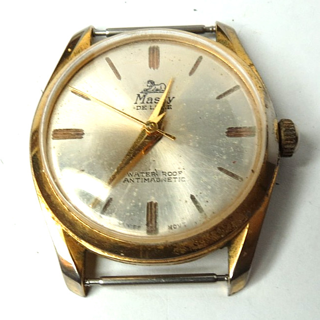 VTG SWISS MASSY DE LUXE MANUAL WIND WRISTWATCH FOR PARTS