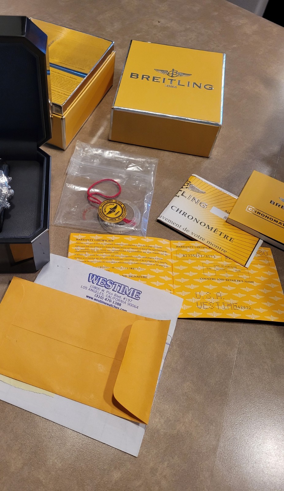 A.D. papers BREITLING Chronomat EVOLUTION A13356 watch STRAP leather rubber OEM
