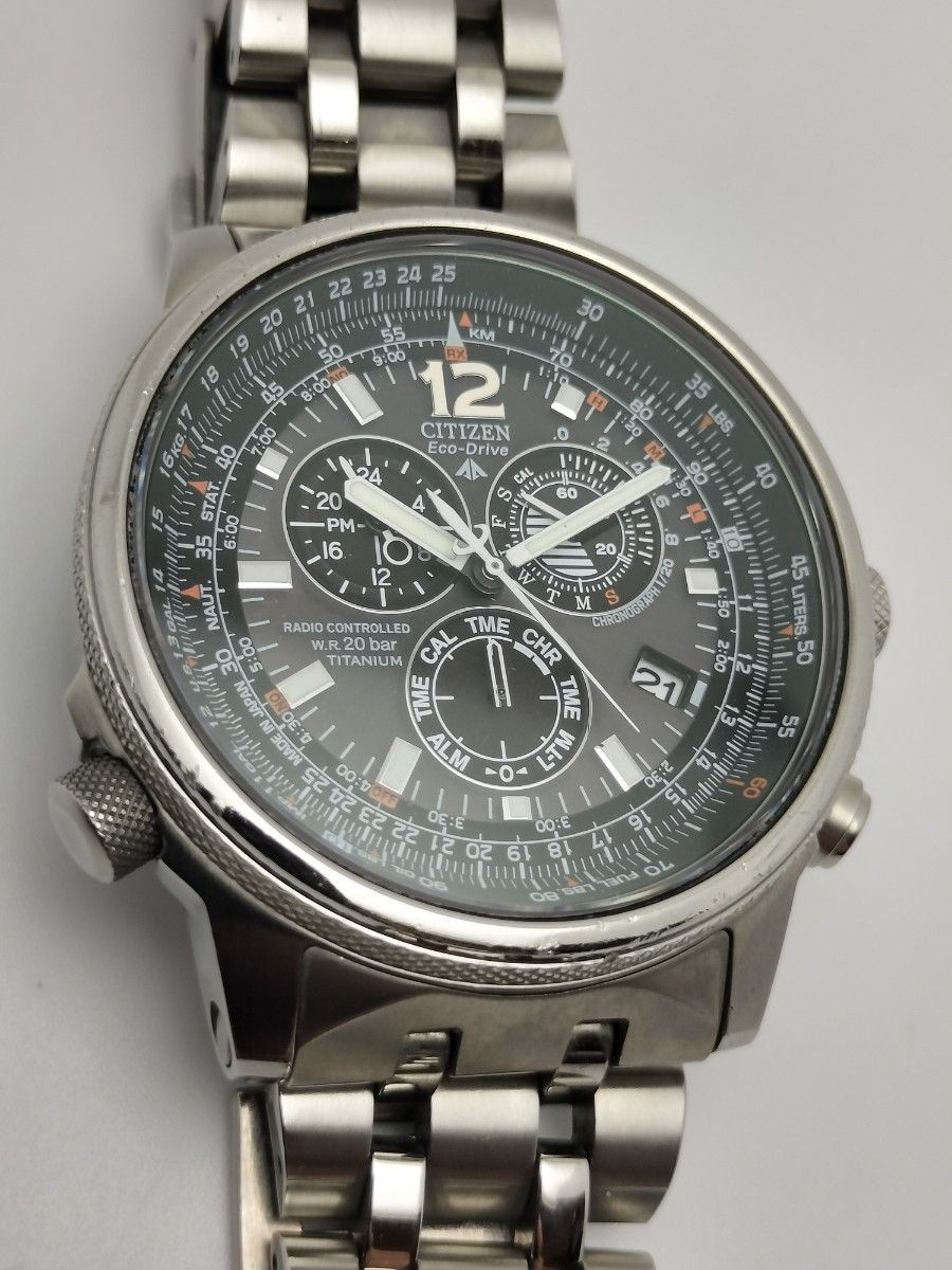 Citizen Promaster E610-T010318 Eco-Drive Radio Titanium Chronograph Watch