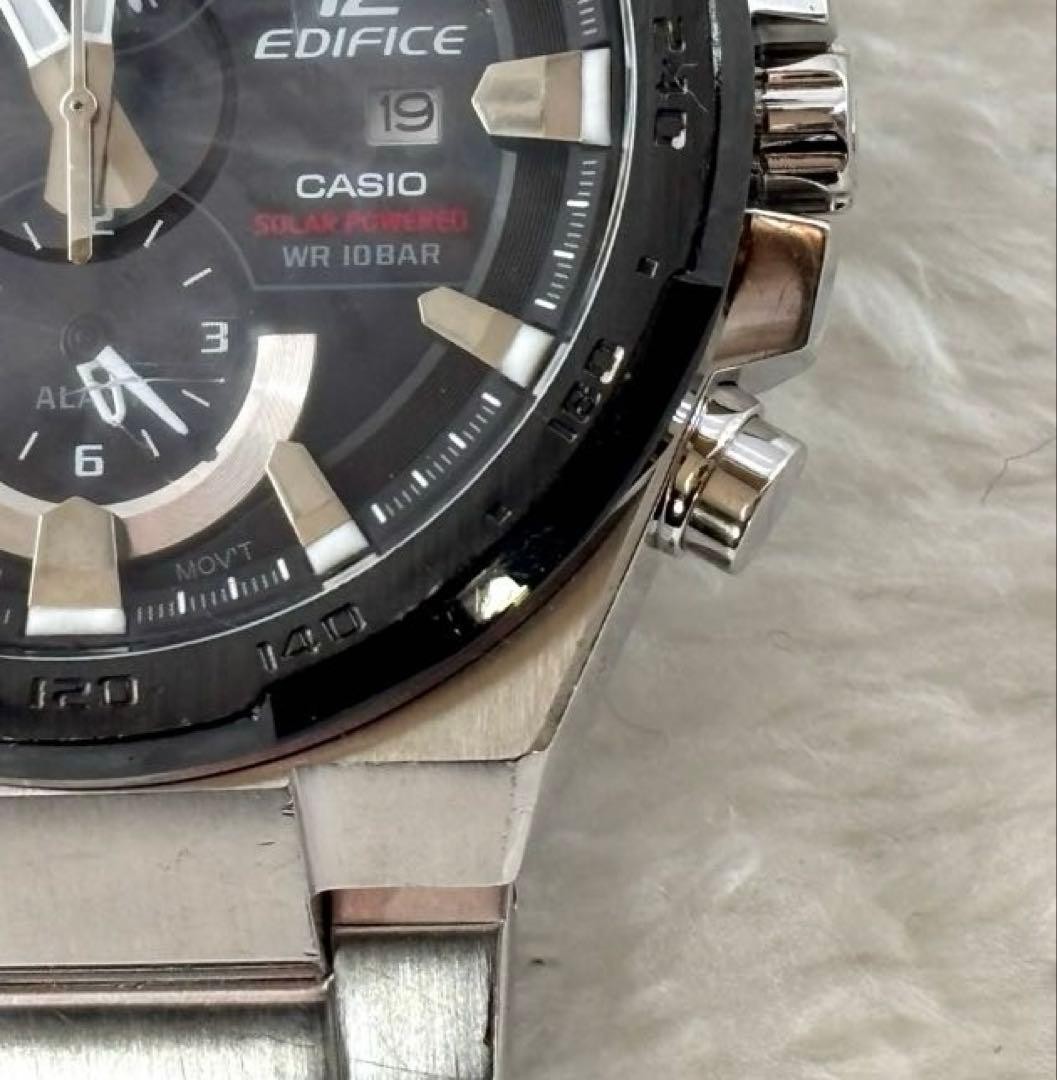 Casio Edifice EFR-541SBDB-1AJF Solar Chronograph Black Mens Watch Japan